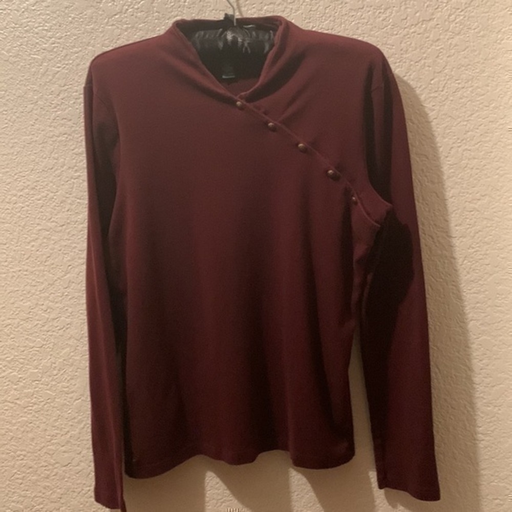 Lauren Ralph Lauren medium eggplant sweater - Picture 2 of 8